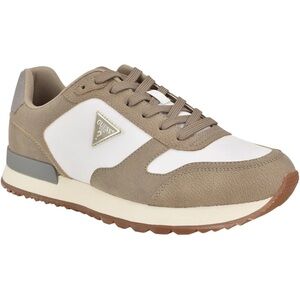 NWT! Guess Men's ASTELI Sneaker, Taupe/Cream Multi 240 GMASTELI Size 12 No Box